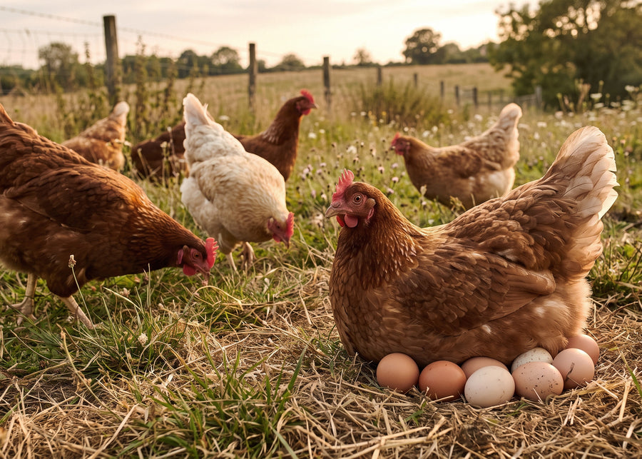 Whole eggs from free-range hens